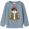 Name It Dusty Blue Nmmkamden Ls Sweat Unb