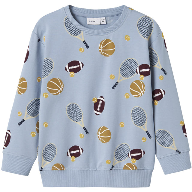 Name It Dusty Blue Nmmkeaton Ls Nreg Sweat Unb