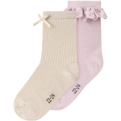 Name It Burnished Lilac Peyote Nmfkenna 2P Strømper