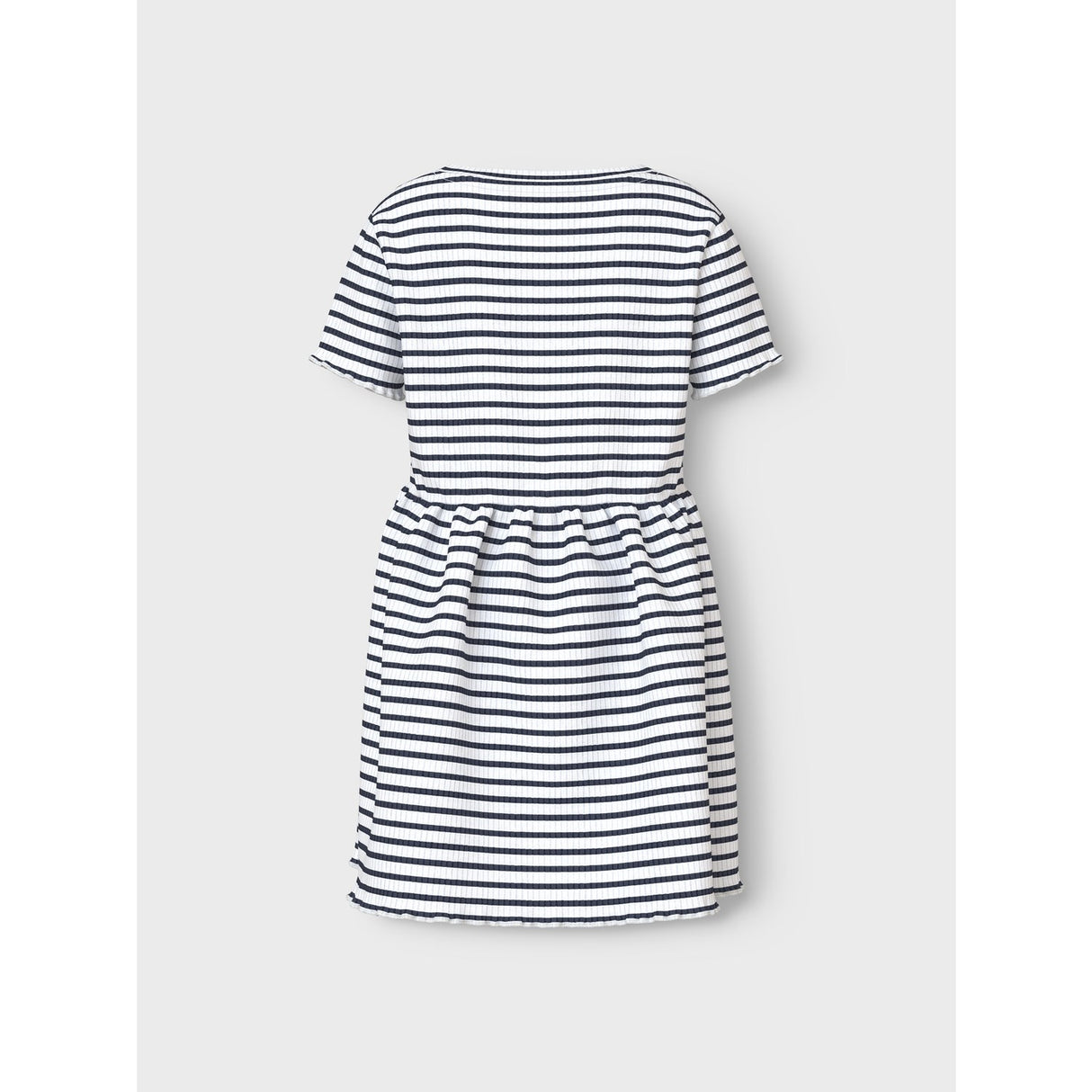 Name It Bright White Blue Nmfvemma Ss Kjole