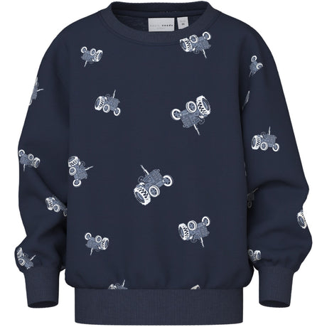 Name It Navy Blazer Tractors Nmmvifelix Ls Nreg Sweat Unb