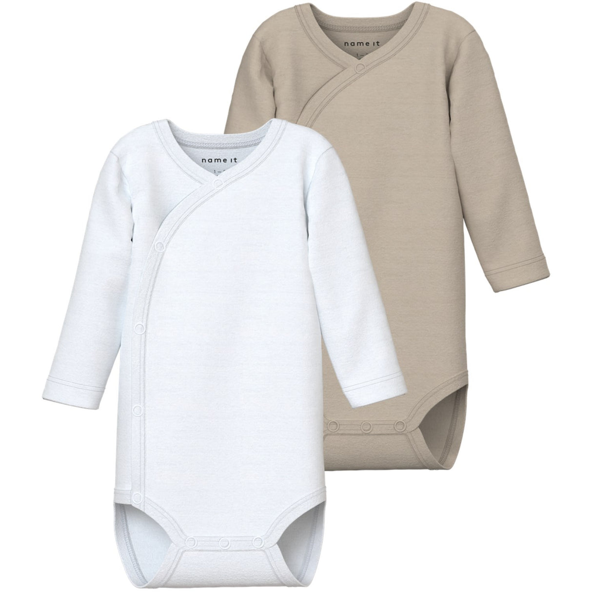 Name It Pure Cashmere Nbnbody 2P Ls Slå-om Solid Noos