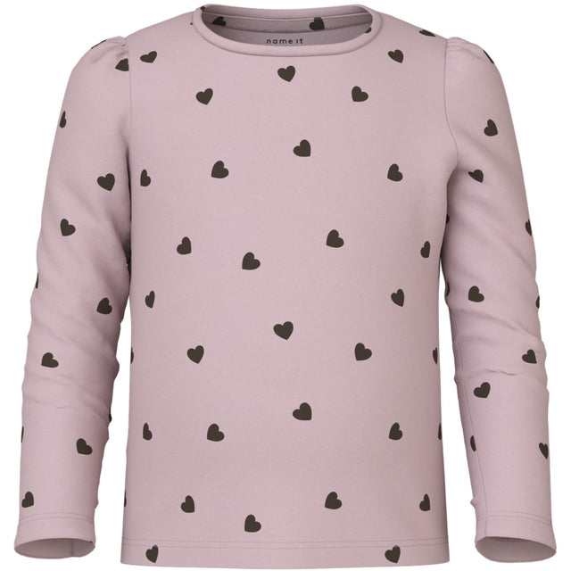 Name It Burnished Lilac Nmfkheart Xsl Ls Top