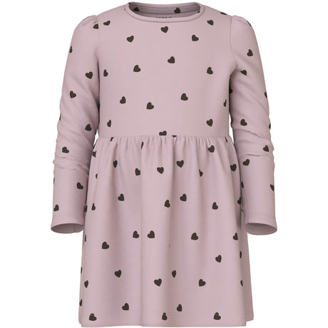 Name It Burnished Lilac Nmfkheart Ls Kjole