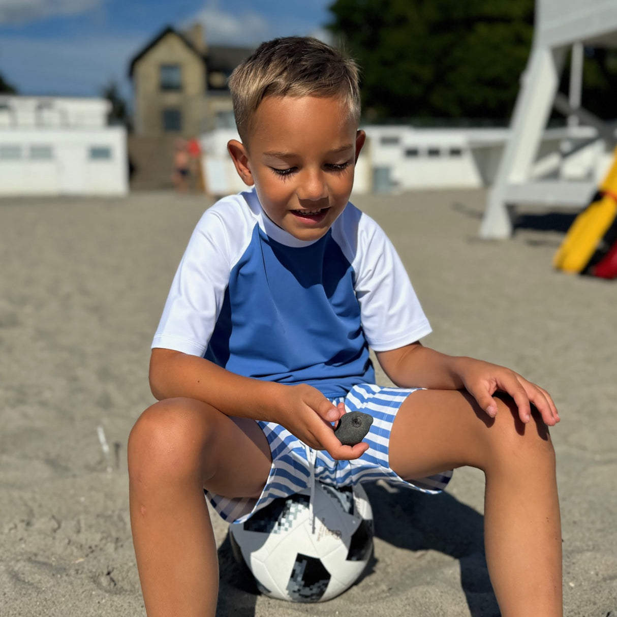 Petit Crabe Vertical Stripes Alex Badeshorts