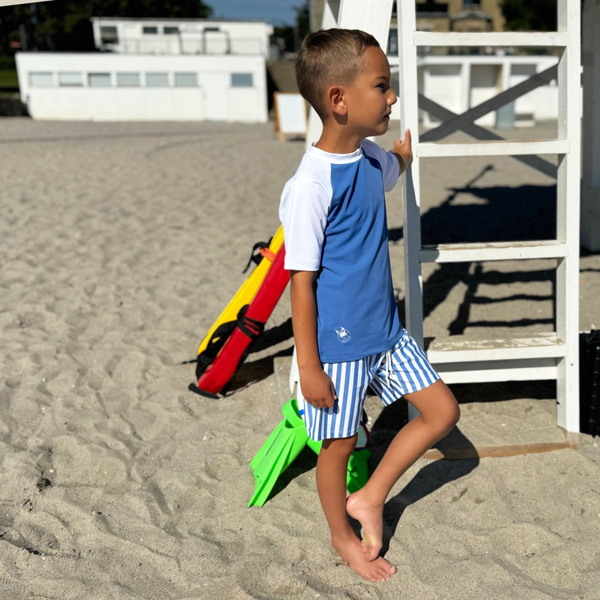 Petit Crabe Vertical Stripes Alex Badeshorts