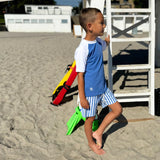 Petit Crabe Vertical Stripes Alex Badeshorts