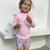 Petit Crabe Milk Sydney Uv Swimshirt L/S