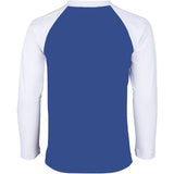 Petit Crabe Sapphire/White Raglan Uv-Bluse L/S