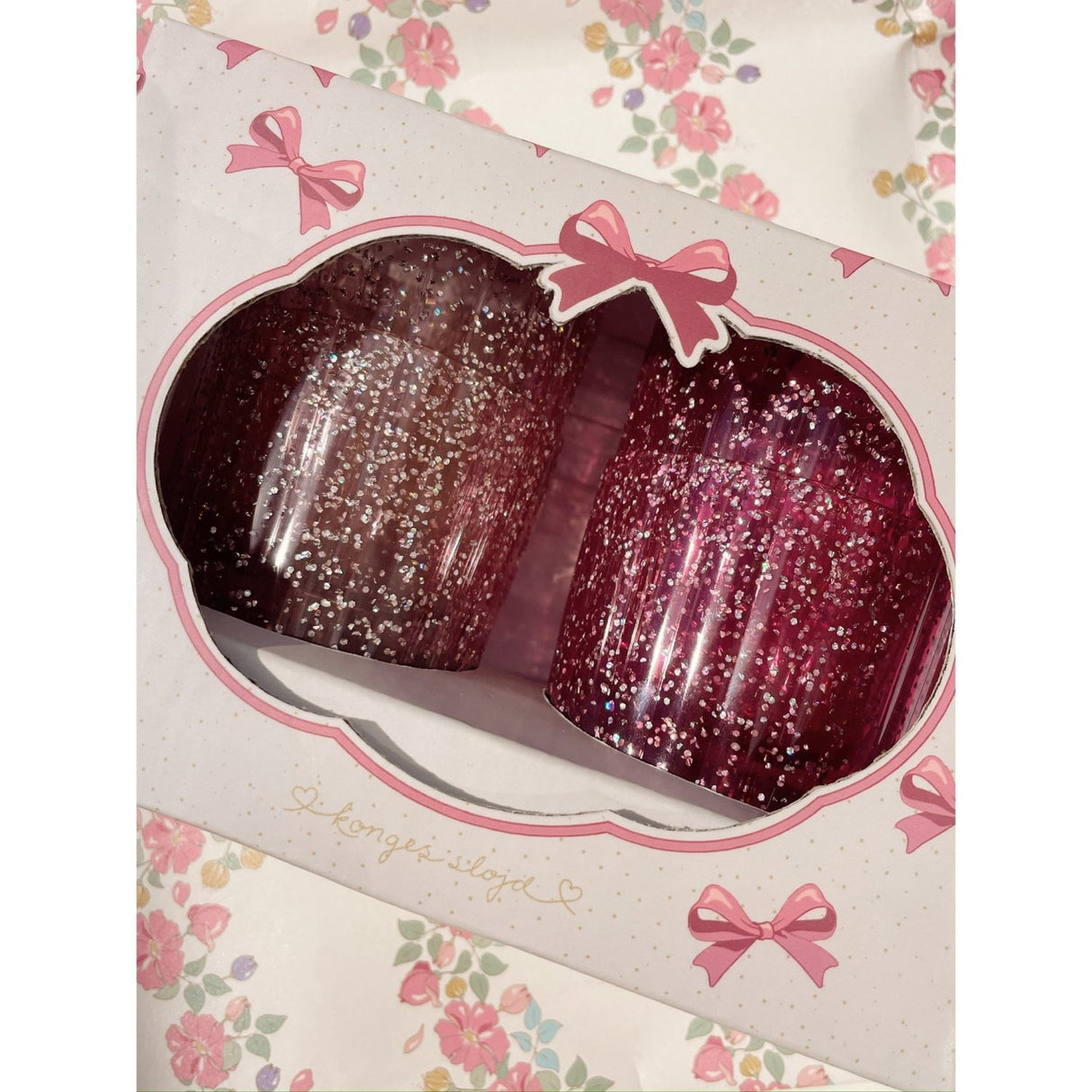 Konges Sløjd Pink Mix 4 Pak Glitter Kopper