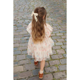 Konges Sløjd Pearled Ivory Fløjl Sløjfe Pearly Hårspænde