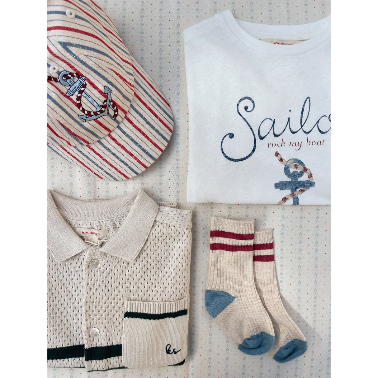 Konges Sløjd Antique Stripe Marlon Kasket GOTS