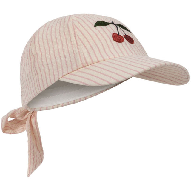 Konges Sløjd Peony Stripe Ellie Sløjfe Kasket GOTS