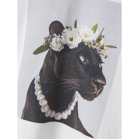 Name It Bright White Panther Nkfvotea Ss Nreg Top