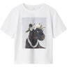 Name It Bright White Panther Nkfvotea Ss Nreg Top
