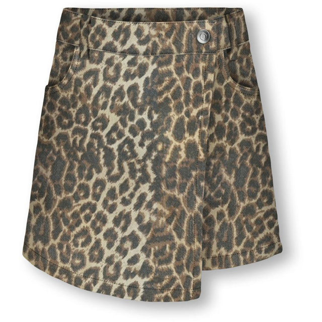 kids ONLY Toasted Coconut Leo Washed Kognaomi Washed Aop Skorts Cs Pnt