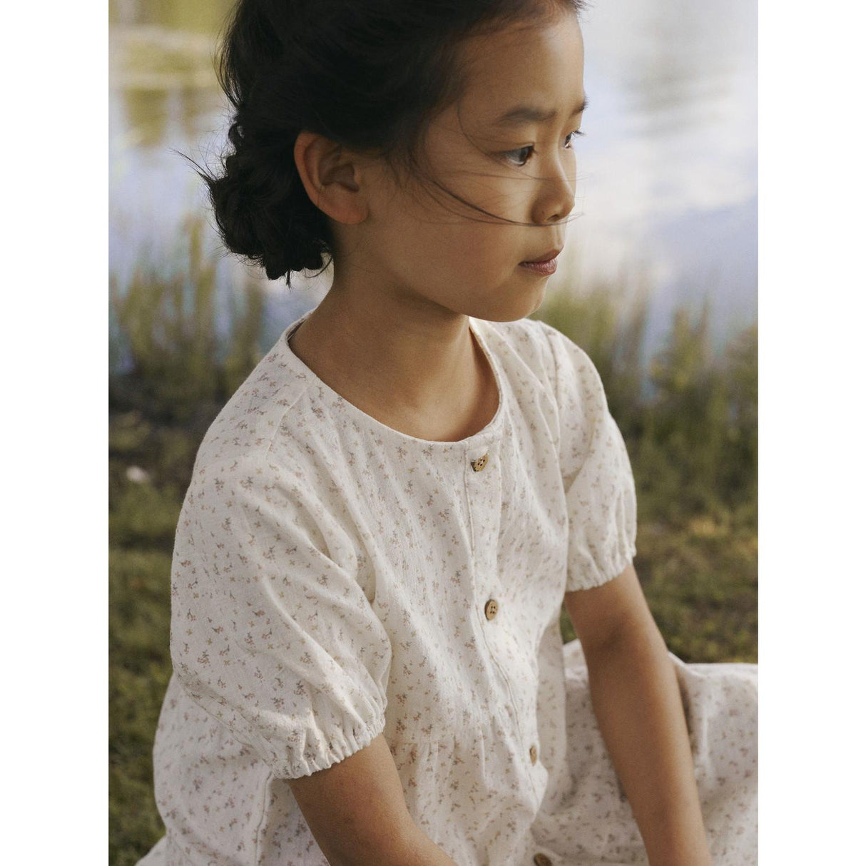 Lil'Atelier Coconut Milk Nmfhailey Ss Loose Kjole Lil