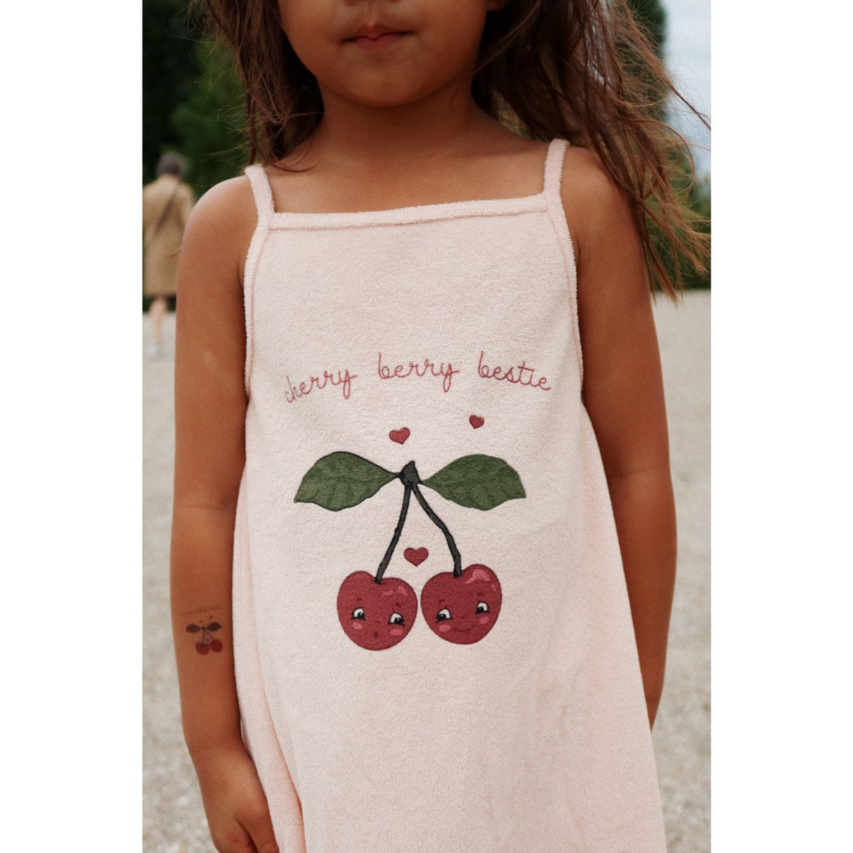 Konges Sløjd x Luksusbaby Cameo Rose Itty Strop Kjole GOTS