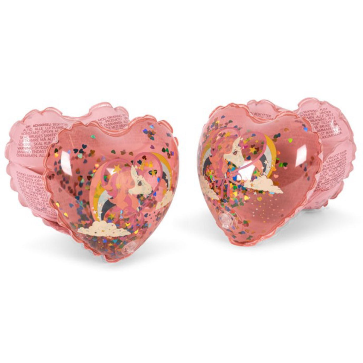 Konges Sløjd Horn Stars Badevinger Heart Transparent