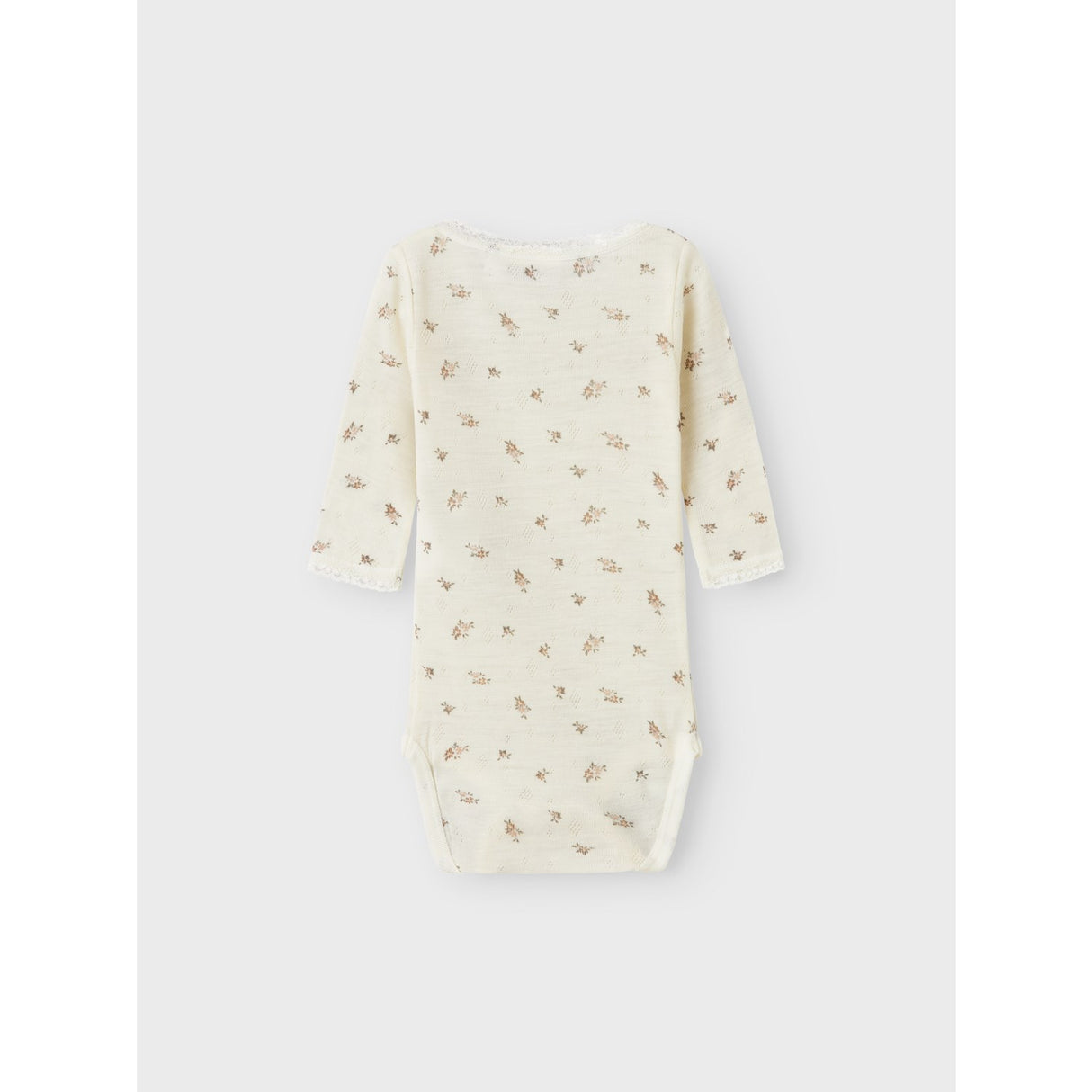 Name It Snow White Small Flowers Nbfwang Uld Needle Ls Body Noos