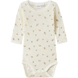 Name It Snow White Small Flowers Nbfwang Uld Needle Ls Body Noos