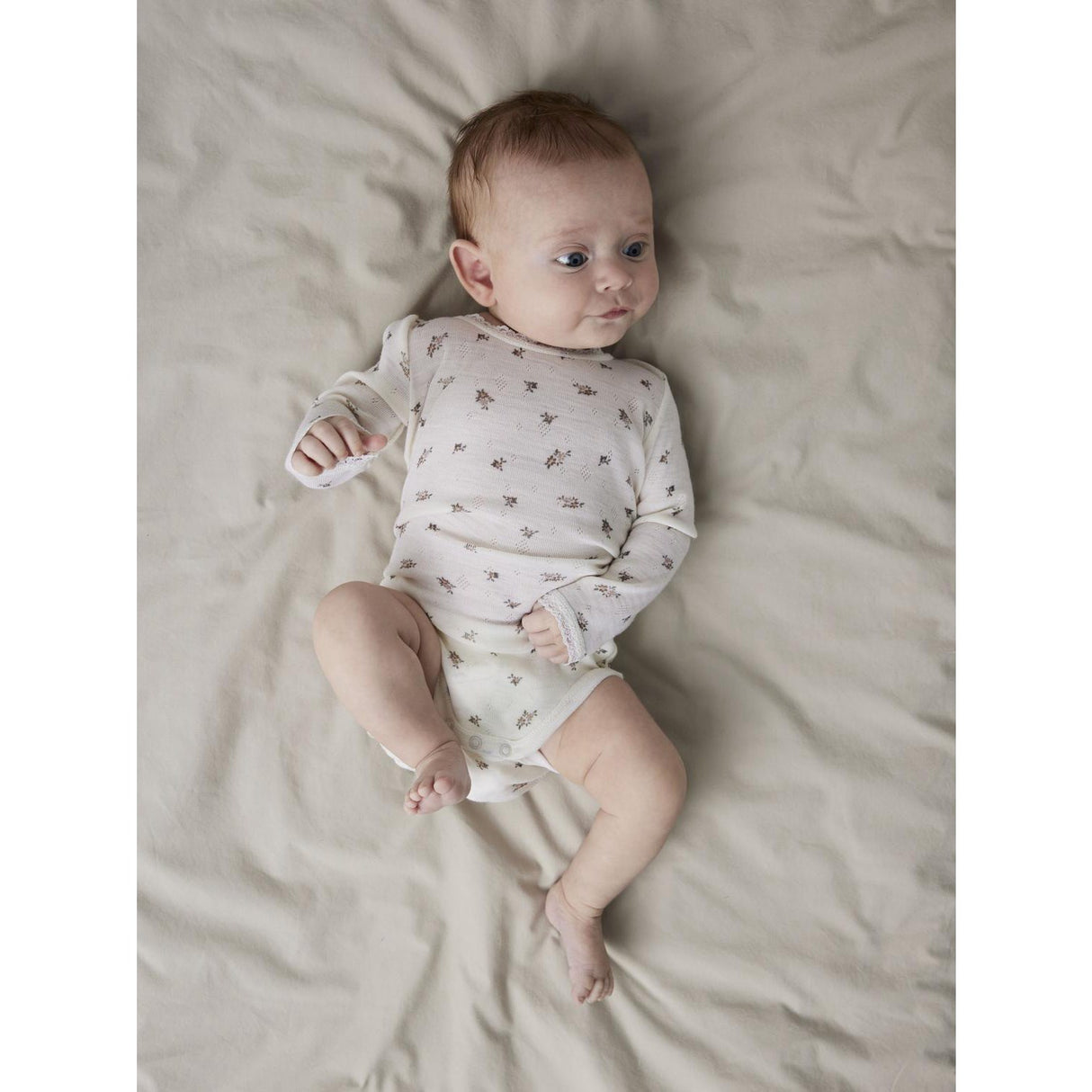 Name It Snow White Small Flowers Nbfwang Uld Needle Ls Body Noos