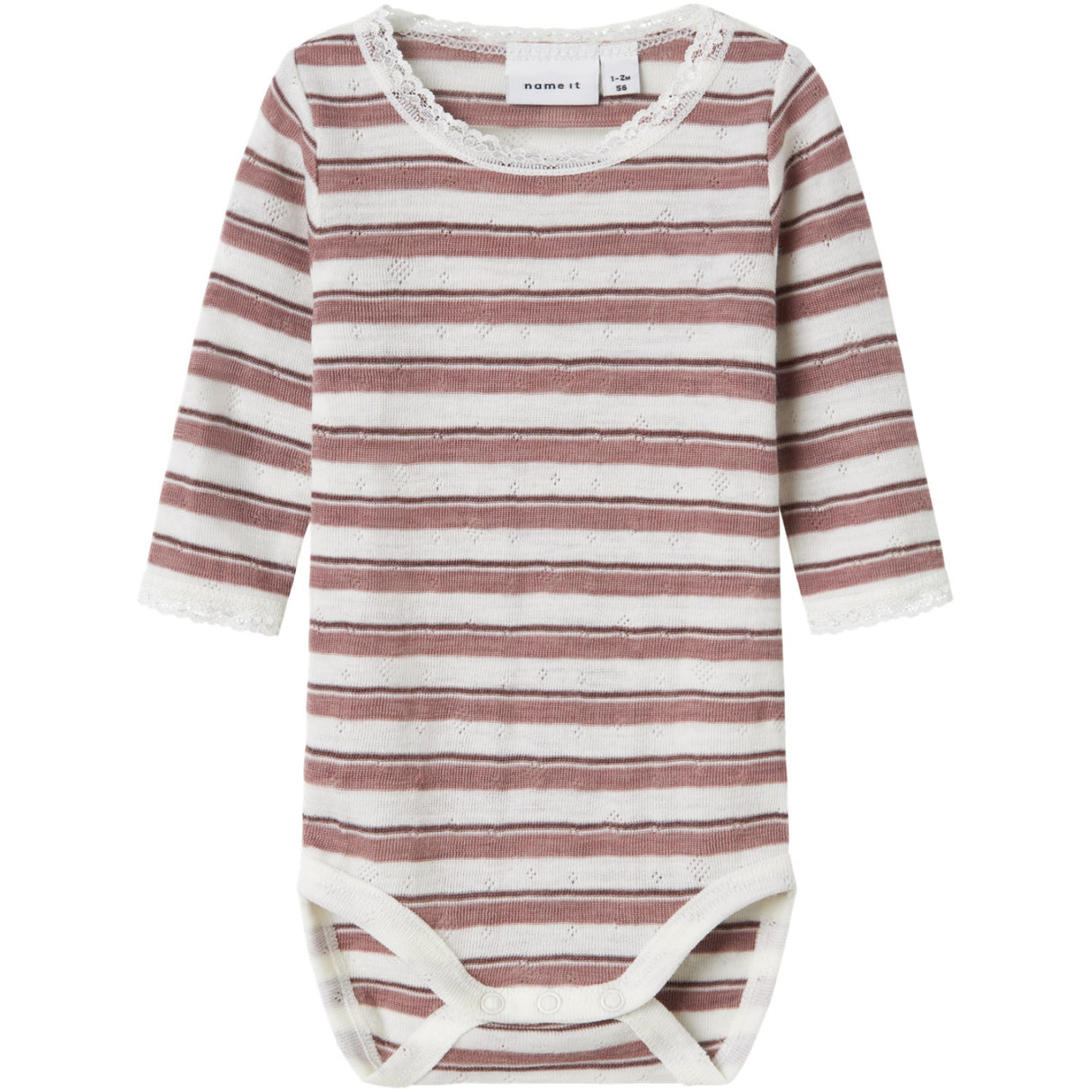 Name It Antler Snow White Nbfwang Uld Needle Ls Body Noos