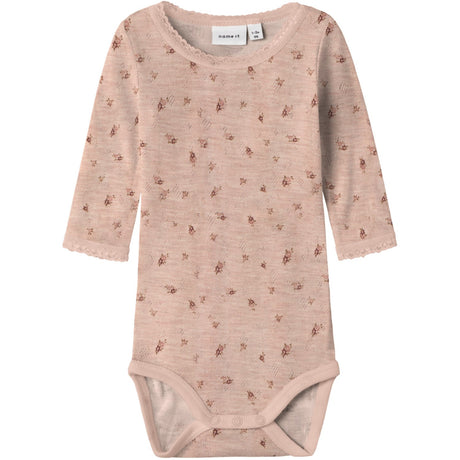 Name It Shadow Gray Small Flowers Nbfwang Uld Needle Ls Body Noos