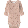 Name It Shadow Gray Small Flowers Nbfwang Uld Needle Ls Body Noos
