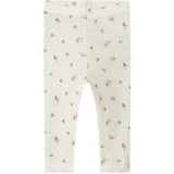 Name It Snow White Small Flowers Nbfwang Uld Needle Leggings Noos