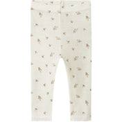 Name It Snow White Small Flowers Nbfwang Uld Needle Leggings Noos