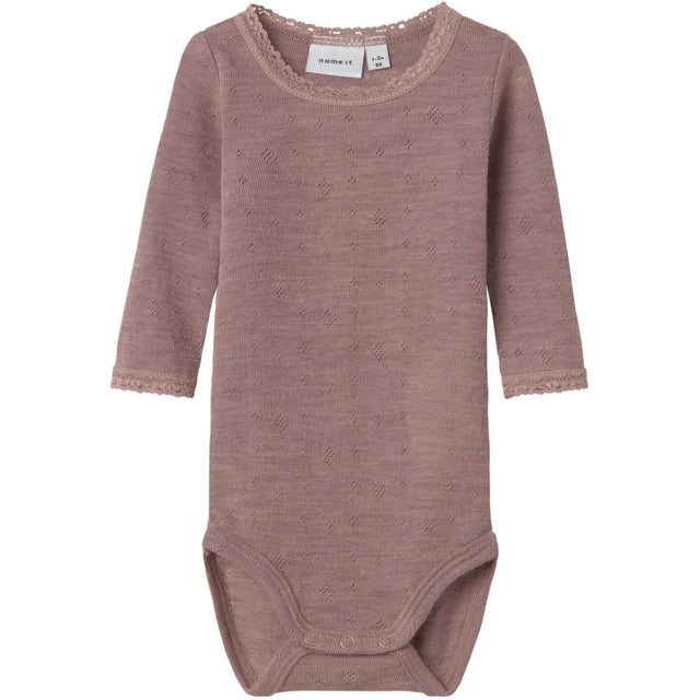 Name It Antler Nbfwang Uld Needle Ls Body Solid Noos