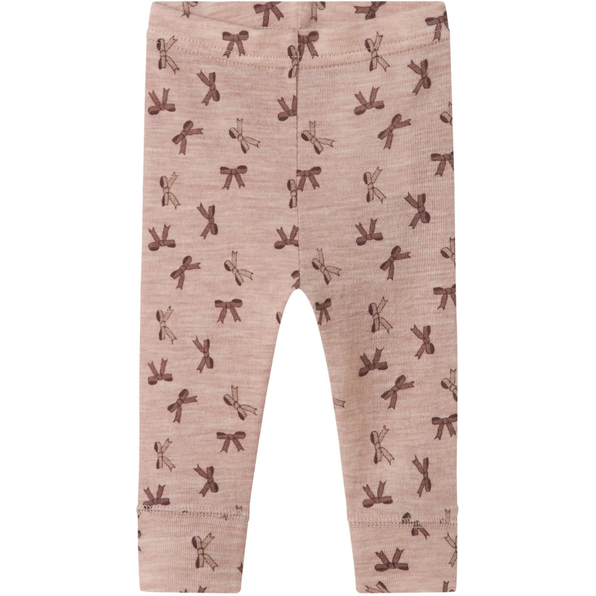 Name It Shadow Gray Bows Nbfwang Uld Rib Leggings Aop