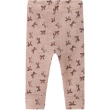 Name It Shadow Gray Bows Nbfwang Uld Rib Leggings Aop