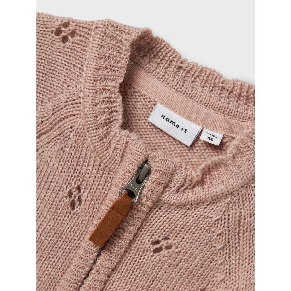 Name It Shadow Gray Nbfwrilla Uld Ls Strik Dragt