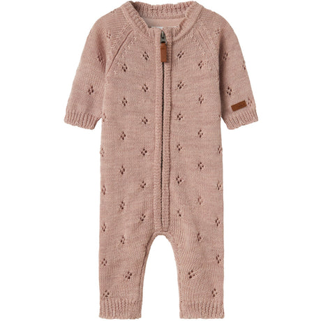 Name It Shadow Gray Nbfwrilla Uld Ls Strik Dragt