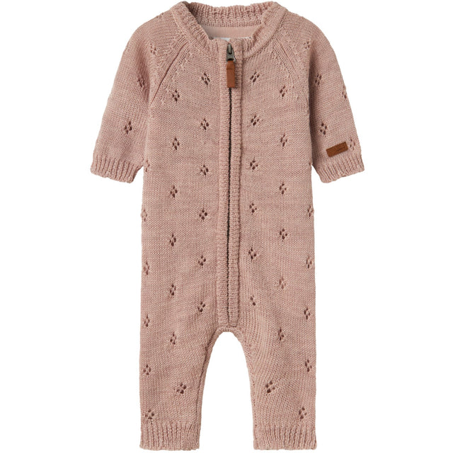 Name It Shadow Gray Nbfwrilla Uld Ls Strik Dragt