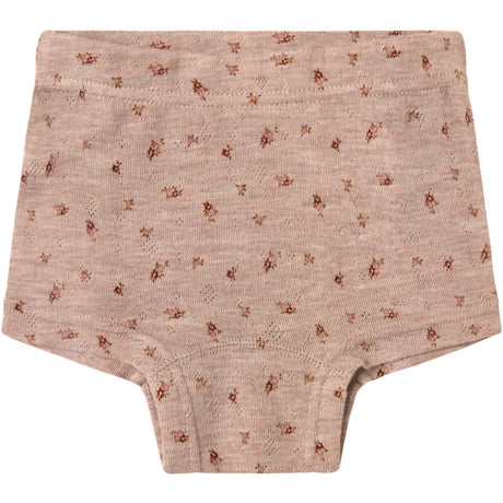 Name It Shadow Gray Small Flowers Nmfwang Uld Needle Boxer