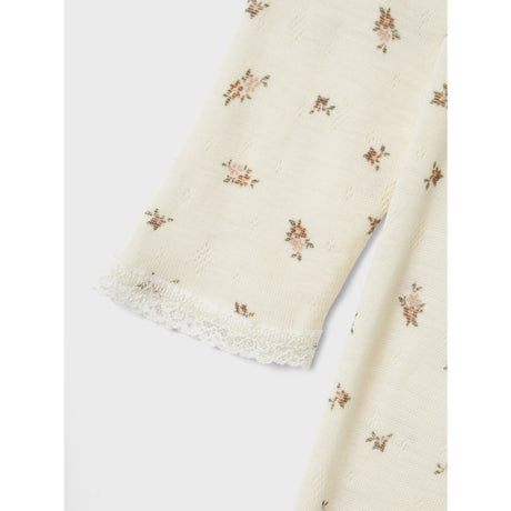 Name It Snow White Small Flowers Nmfwang Uld Needle Natdragt