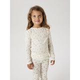 Name It Snow White Small Flowers Nmfwang Uld Needle Ls Top Noos