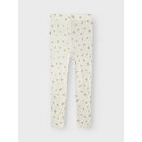 Name It Snow White Small Flowers Nmfwang Uld Needle Leggings Noos