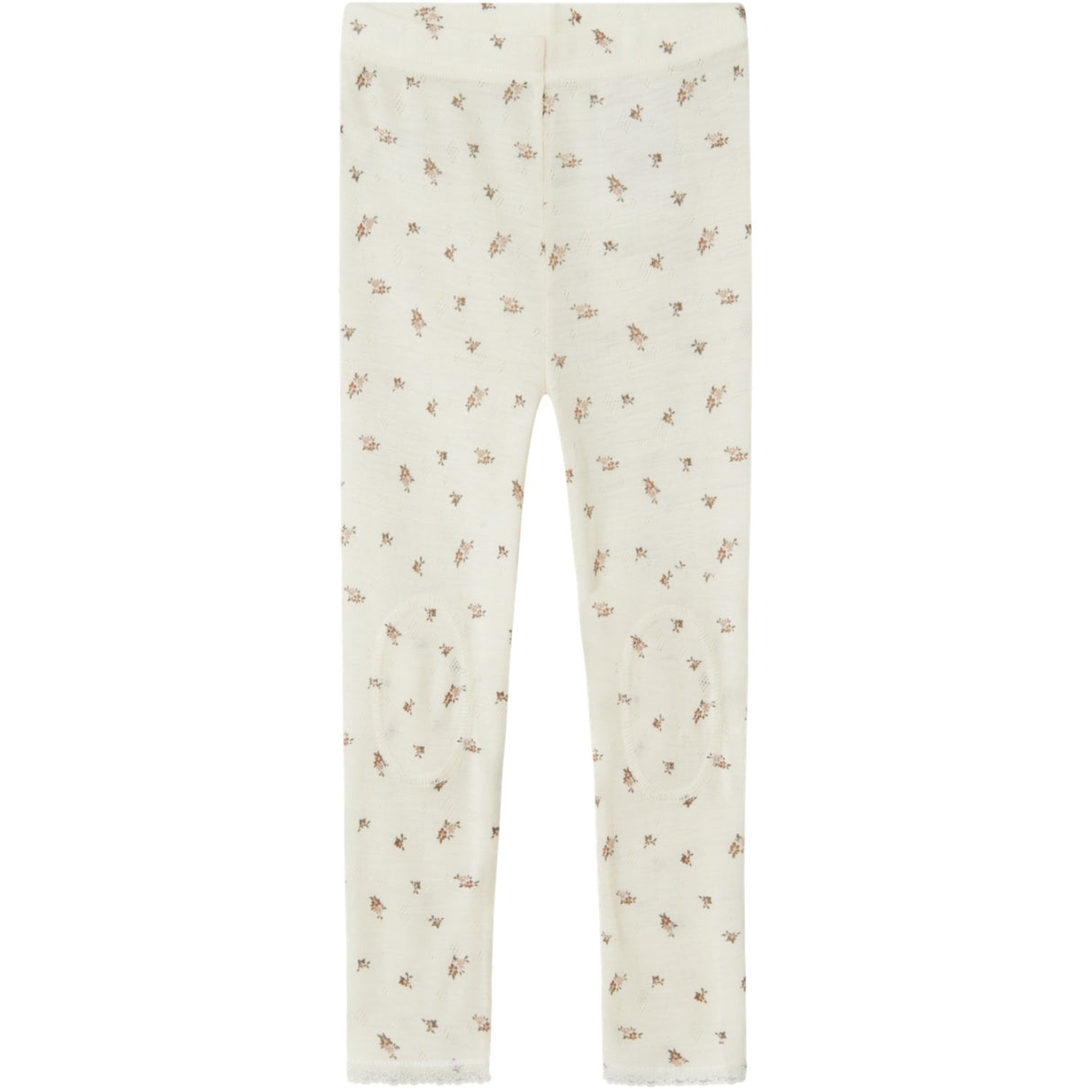 Name It Snow White Small Flowers Nmfwang Uld Needle Leggings Noos