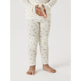 Name It Snow White Small Flowers Nmfwang Uld Needle Leggings Noos