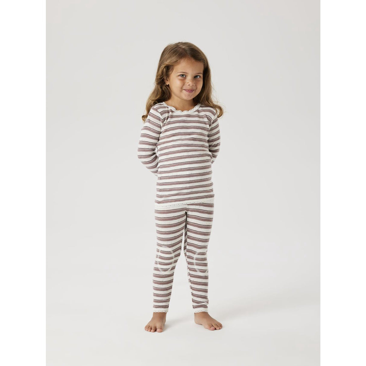 Name It Antler Snow White Nmfwang Uld Needle Leggings Noos