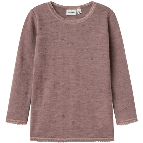 Name It Antler Nmfwang Uld Needle Ls Top Solid Noos