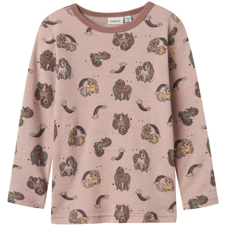 Name It Shadow Gray Unicorn Nmfwillit Uld Ls Top