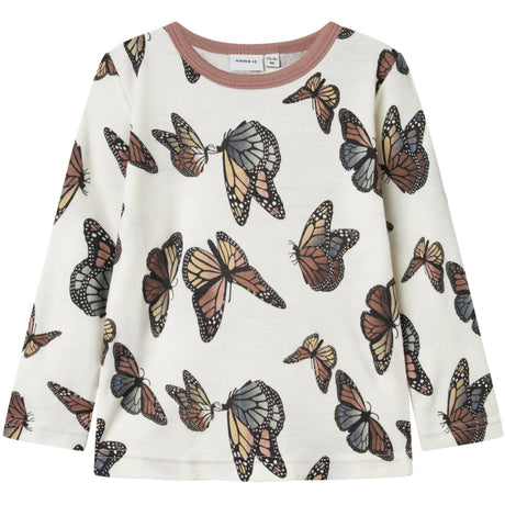 Name It Snow White Butterfly Nmfwillitus Uld Ls Top Noos