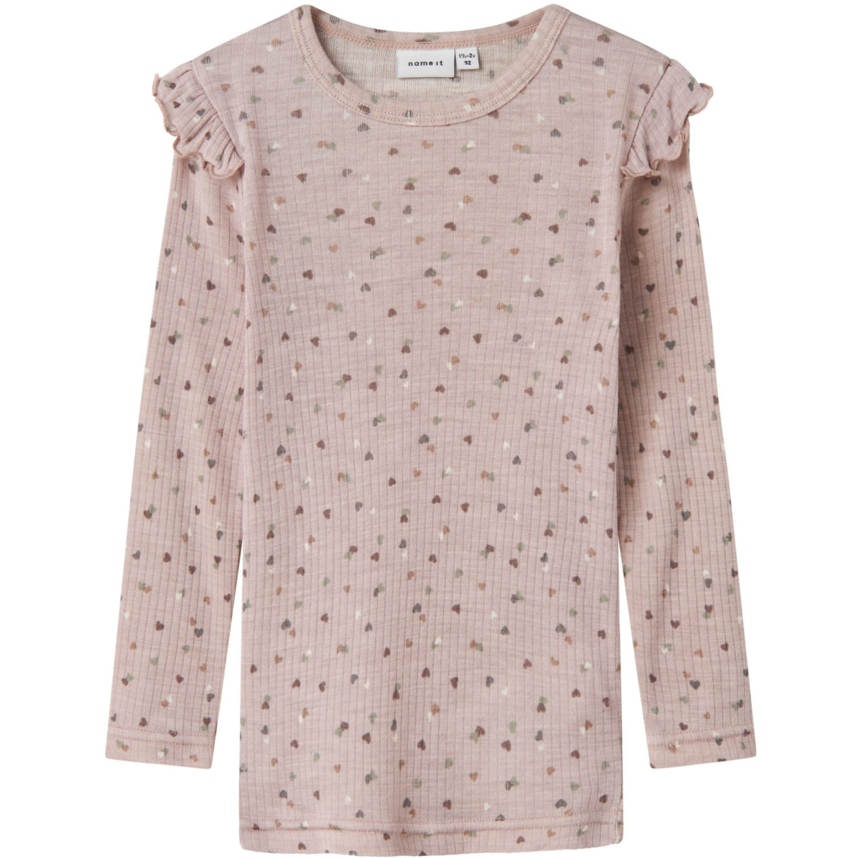 Name It Shadow Gray Duts Nmfwomi Wo/Mo Ls Top