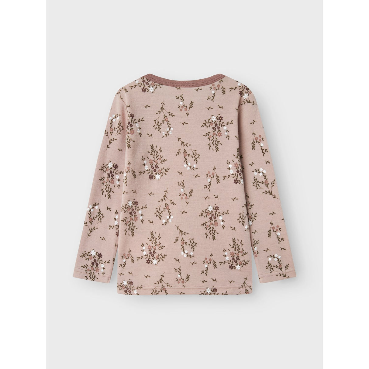 Name It Shadow Gray Long Flowers Nmfwillow Uld Ls Top