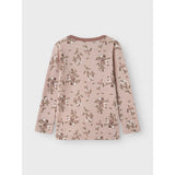 Name It Shadow Gray Long Flowers Nmfwillow Uld Ls Top